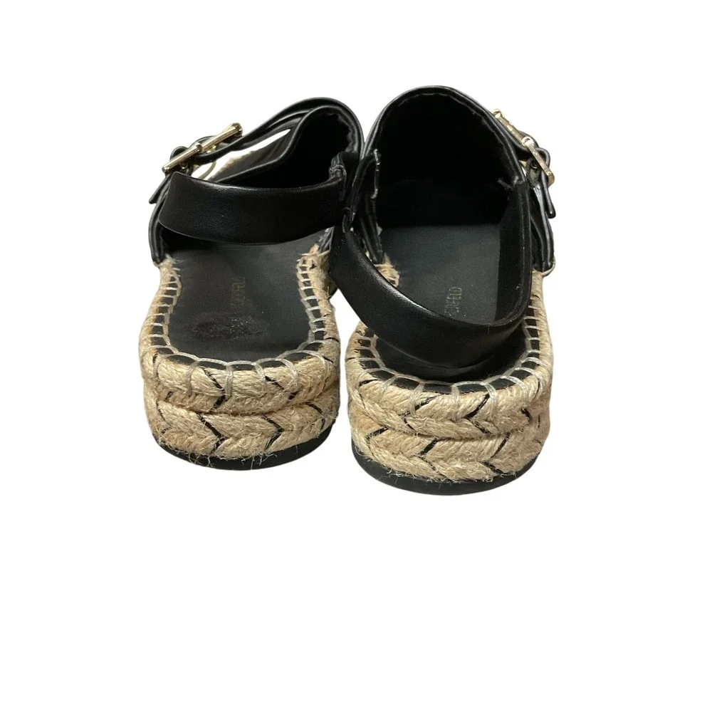 Karl Lagerfeld Paris Alexi Espadrille Platform Woven Slingback Sandals Size 8.5